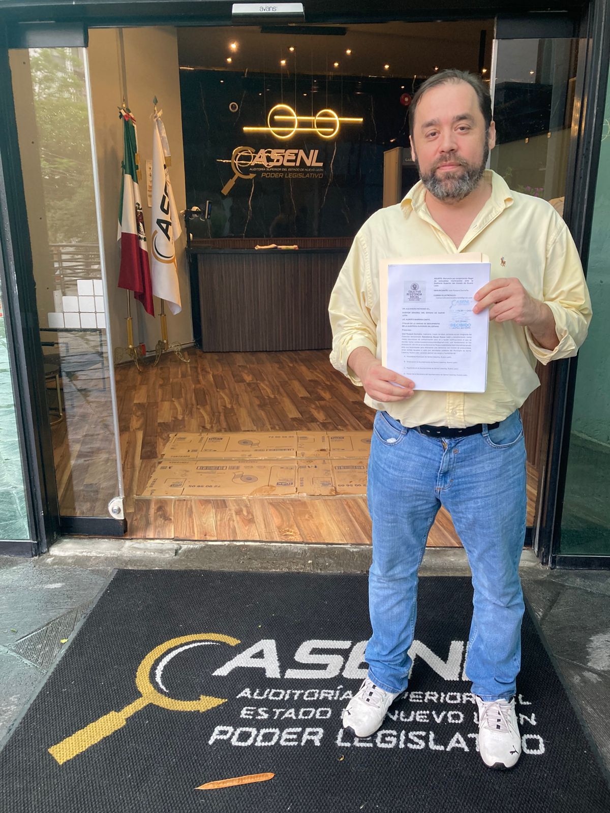 Presentación de denuncia ante la Auditoría Superior del Estado de Nuevo León